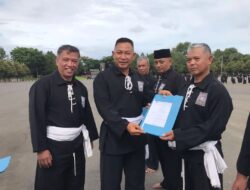 Danbrigif 1 Marinir Hadiri Upacara Pengukuhan Pengurus Komisariat Dan Rayon PSHT Cabang Jakarta Selatan Pusat Madiun